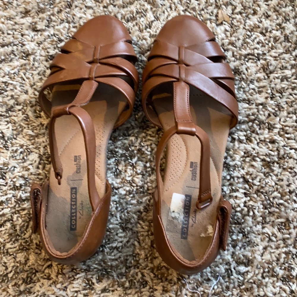 Clark’s Cognac Mary Jane/Mule/Flats